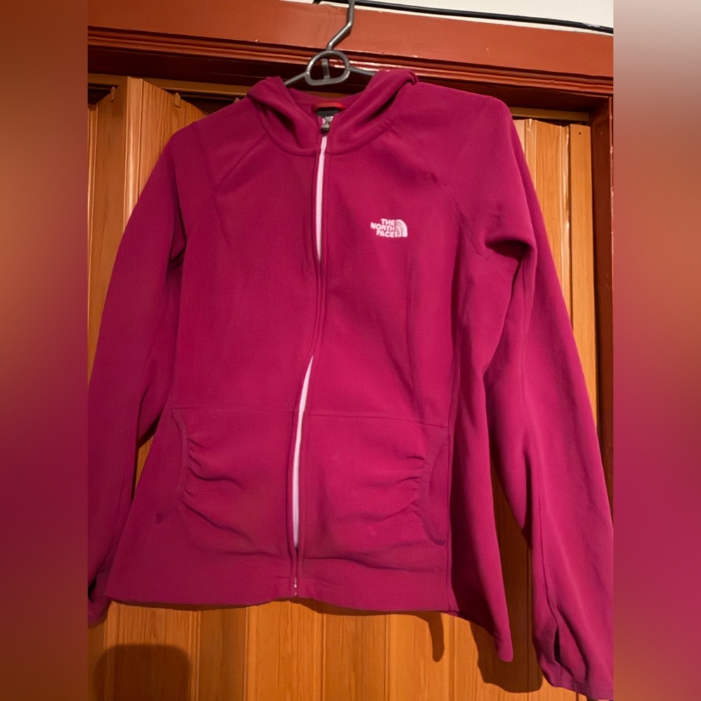 North face fleece zip up jacket